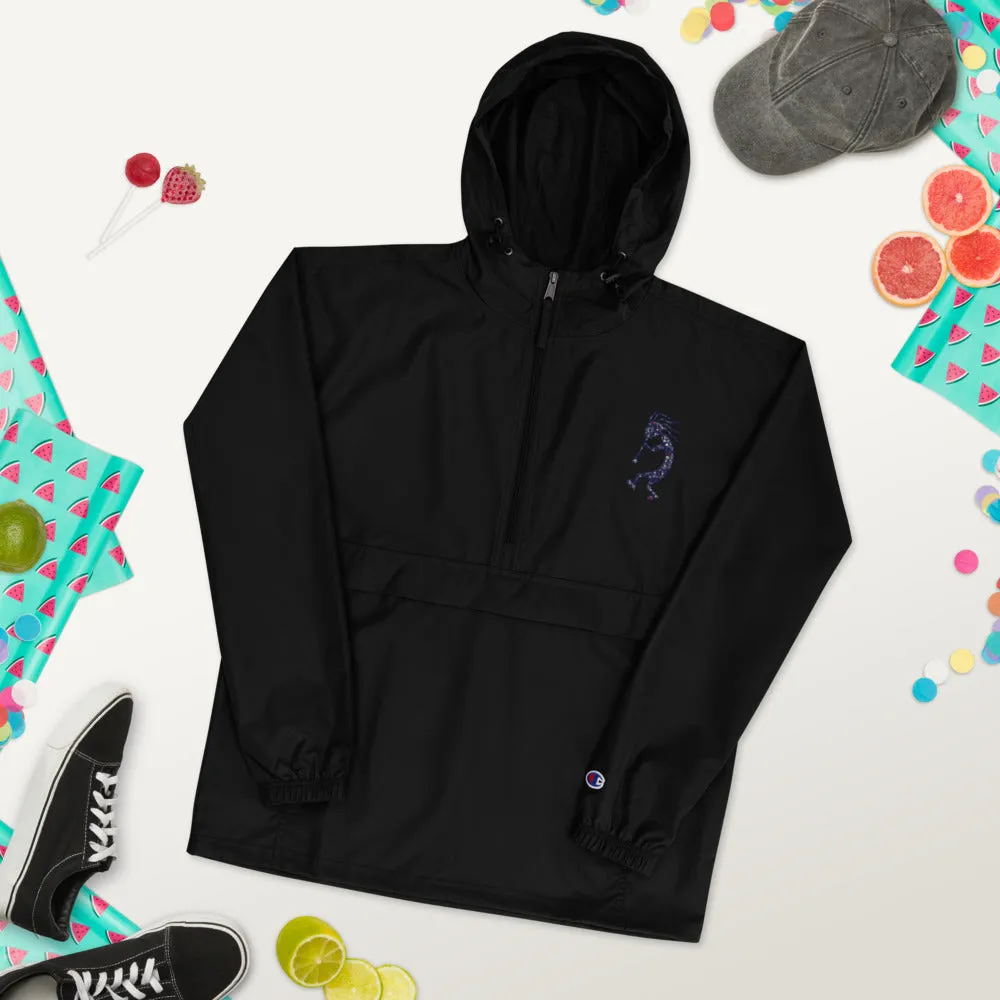 Embroidered Champion Packable Jacket Kokopelli Single