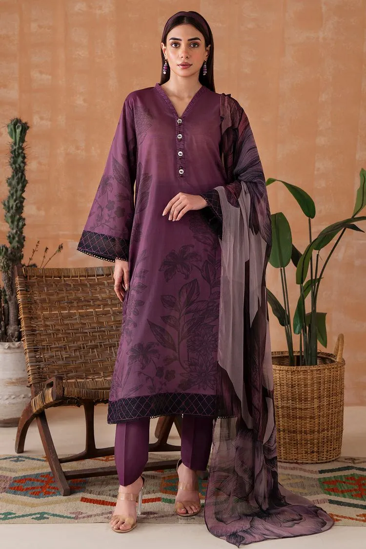 Embroidered Textured Lawn Suit P1050 - 3 Piece