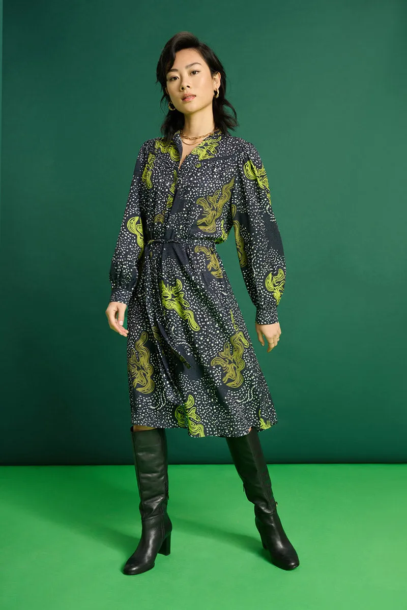 Eternity Print Shirt Dress SP7425 by POM Amsterdam