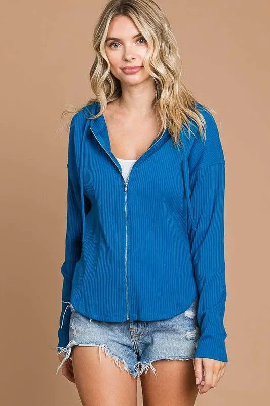 Fitted Zip up Hoodie