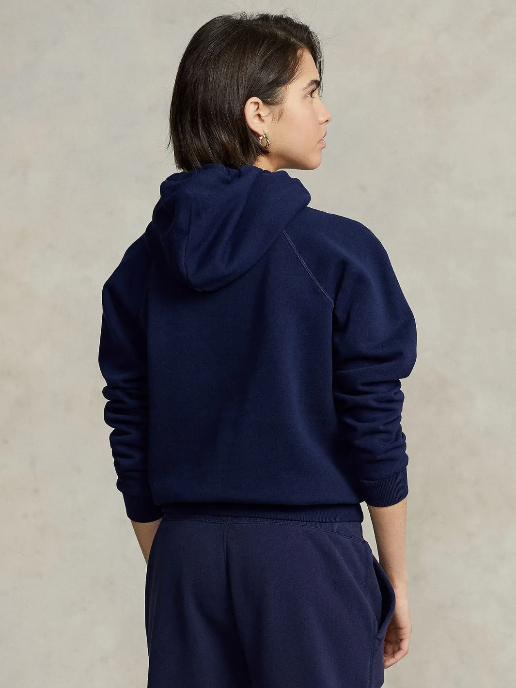 FLEECE PULLOVER HOODIE Marine