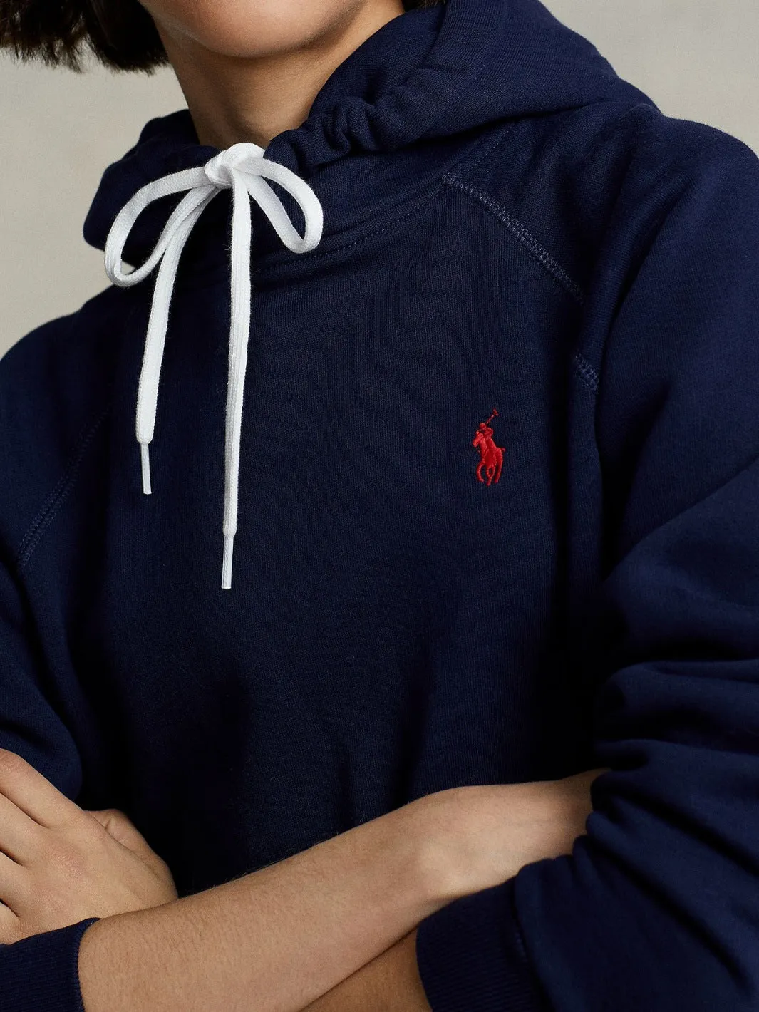 FLEECE PULLOVER HOODIE Marine