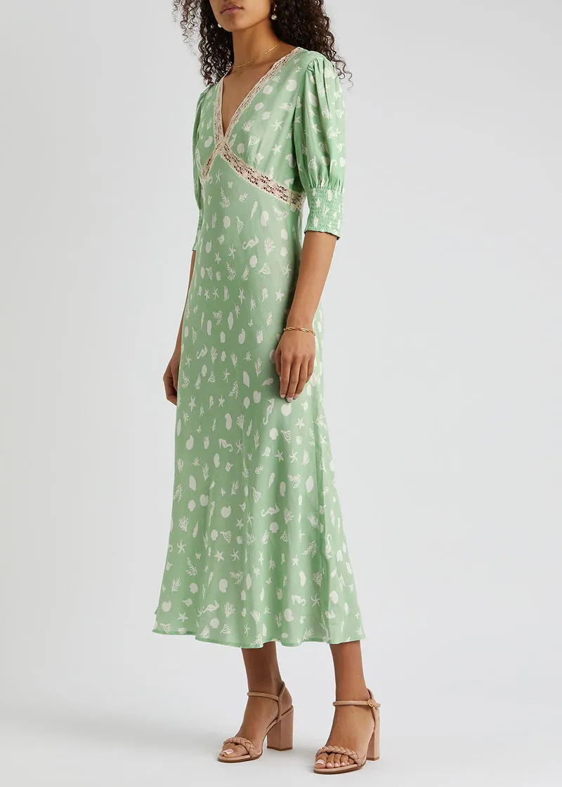 Gemma Lace-Trimmed Dress