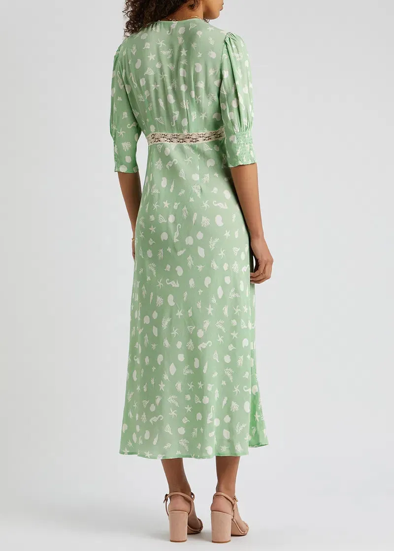 Gemma Lace-Trimmed Dress