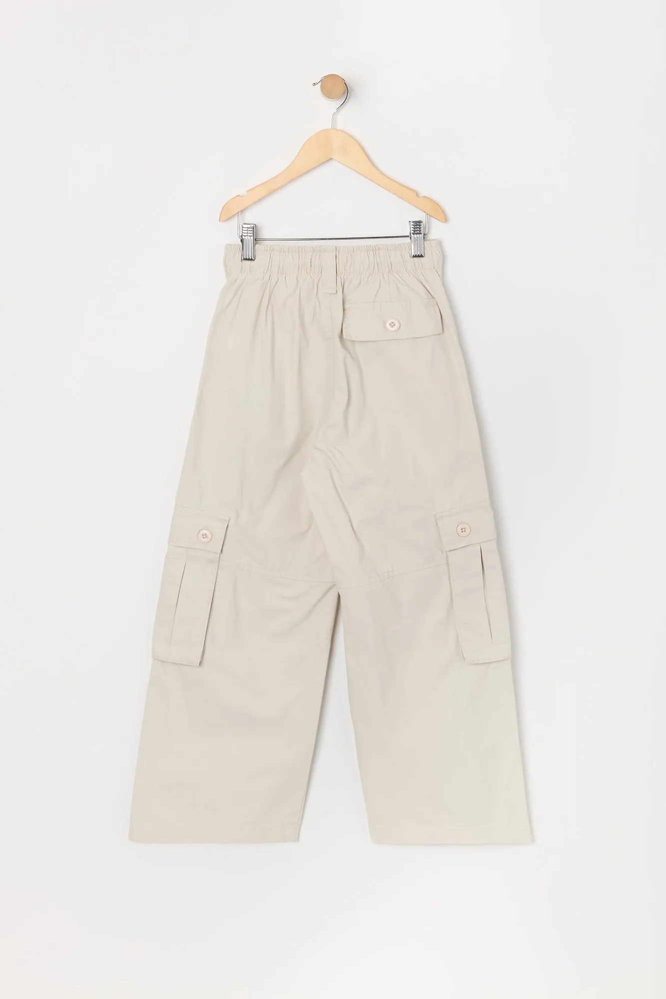 Girls Multi Pocket Wide Leg Cargo Pant
