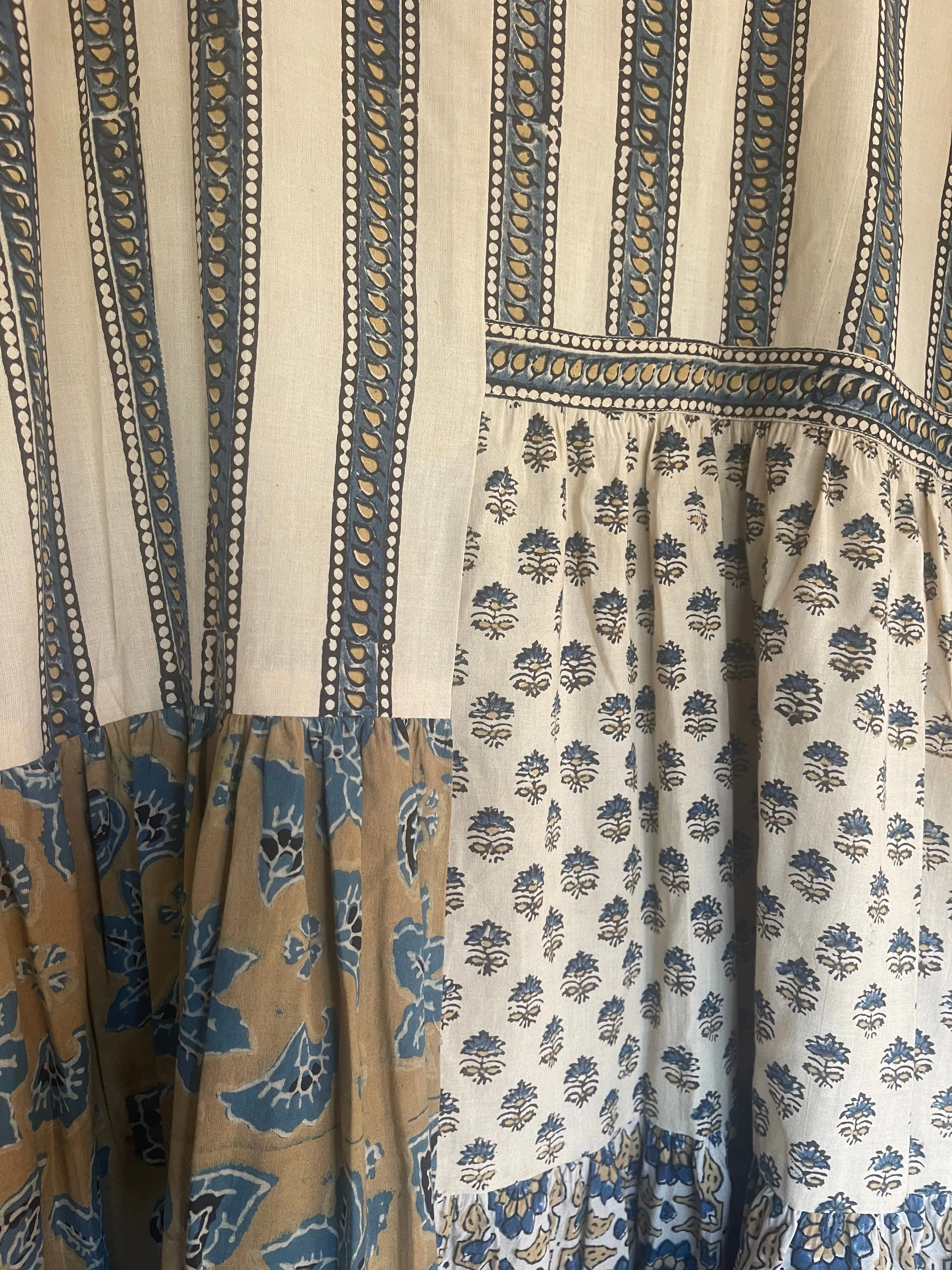 Handblock Printed Dress - AJRAKH STONE S
