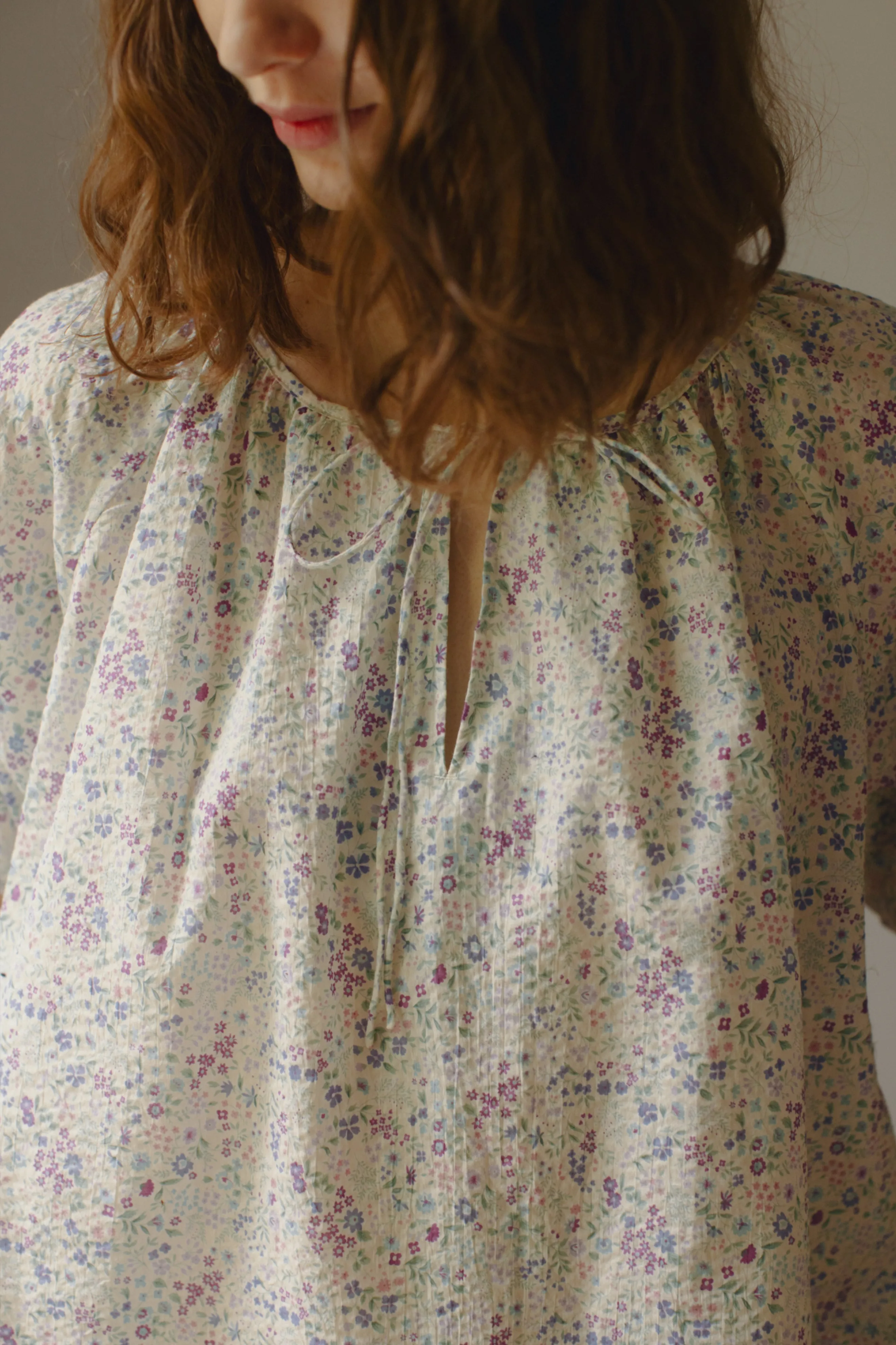 House Blouse -- Crinkled Cotton