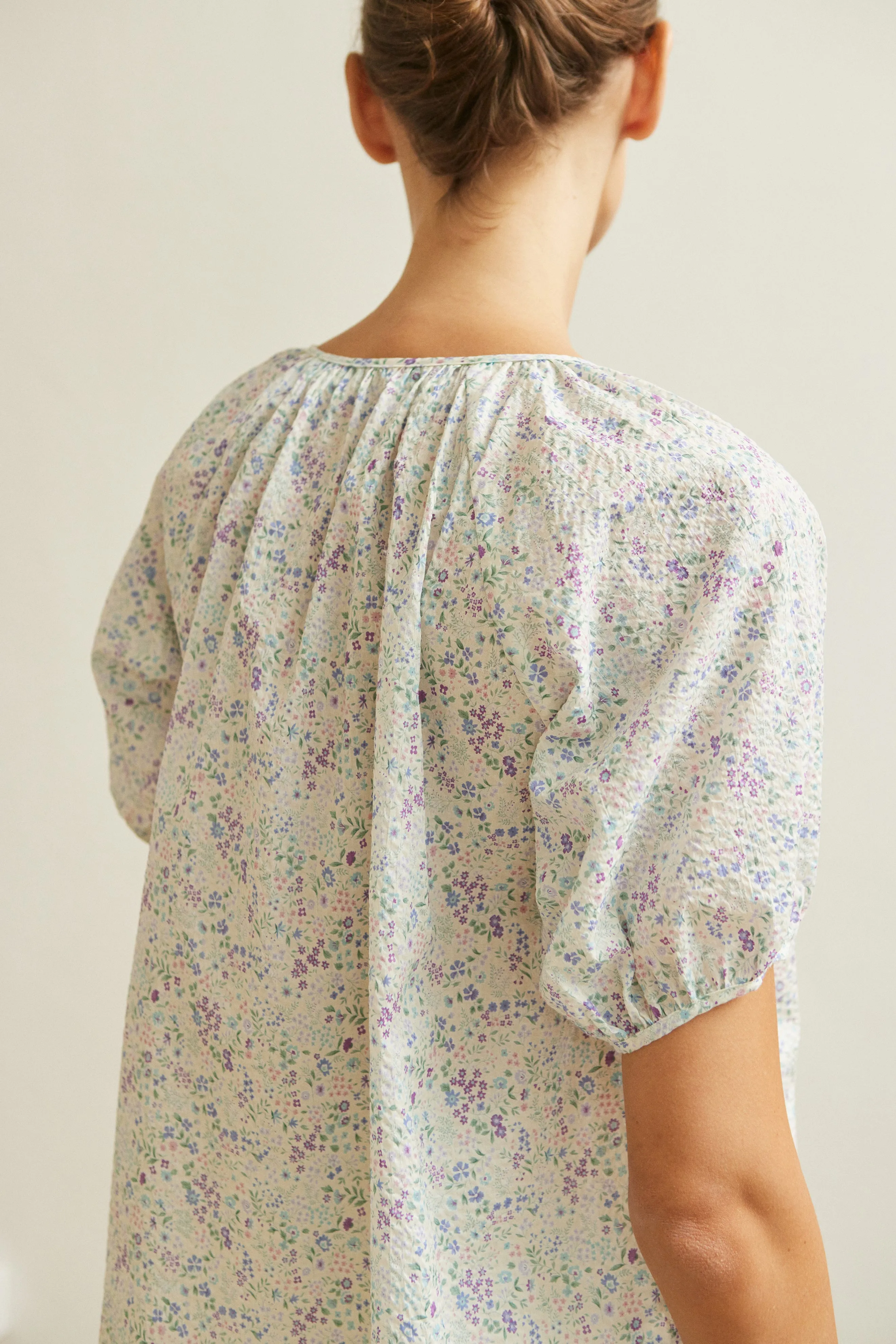 House Blouse -- Crinkled Cotton