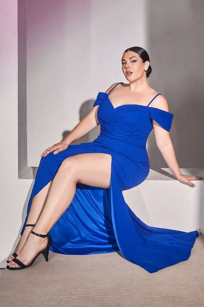 Idalia | Crepe Off the Shoulder Dress | LaDivine KV1057