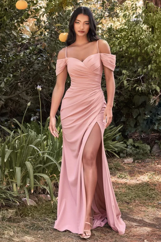 Idalia | Crepe Off the Shoulder Dress | LaDivine KV1057