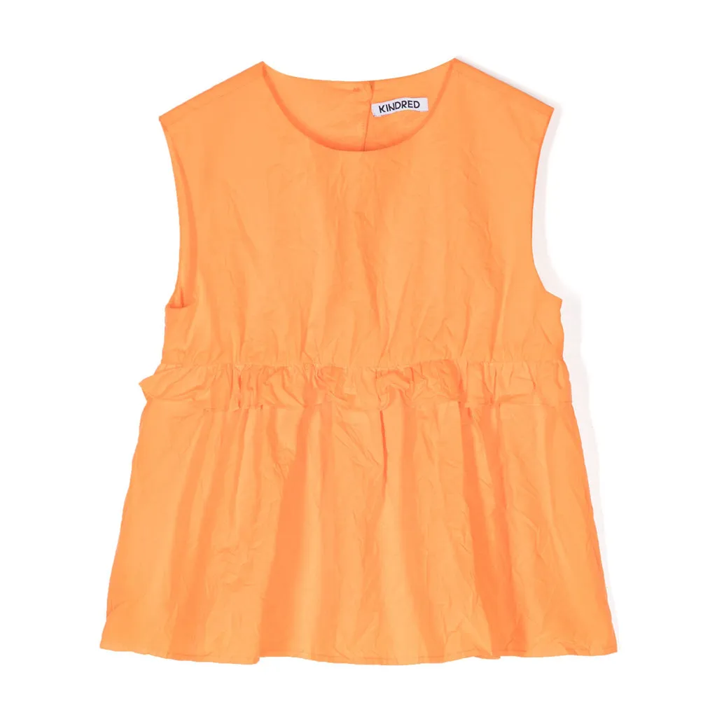 KINDRED Ruffle Trimmed Organic Cotton Blouse