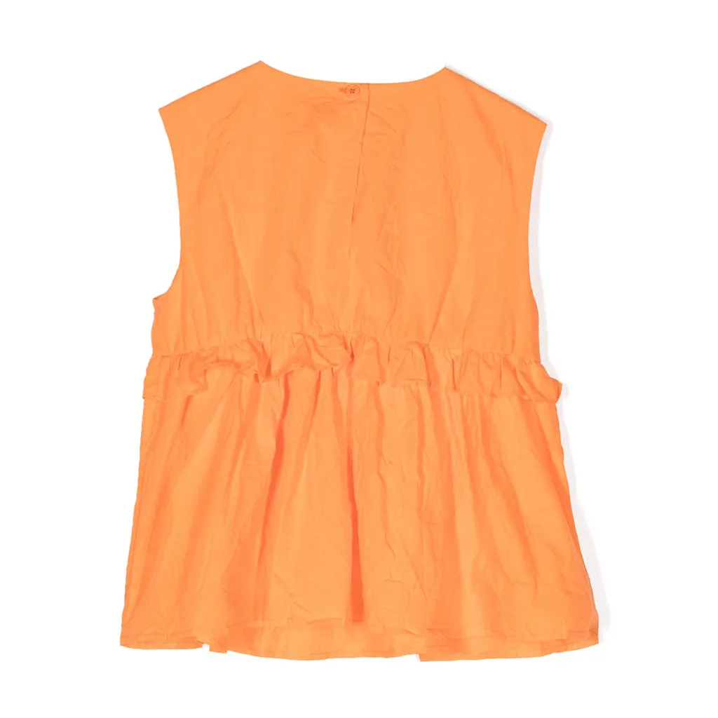 KINDRED Ruffle Trimmed Organic Cotton Blouse