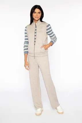 KINROSS CASHMERE - QUILTED ZIP VEST