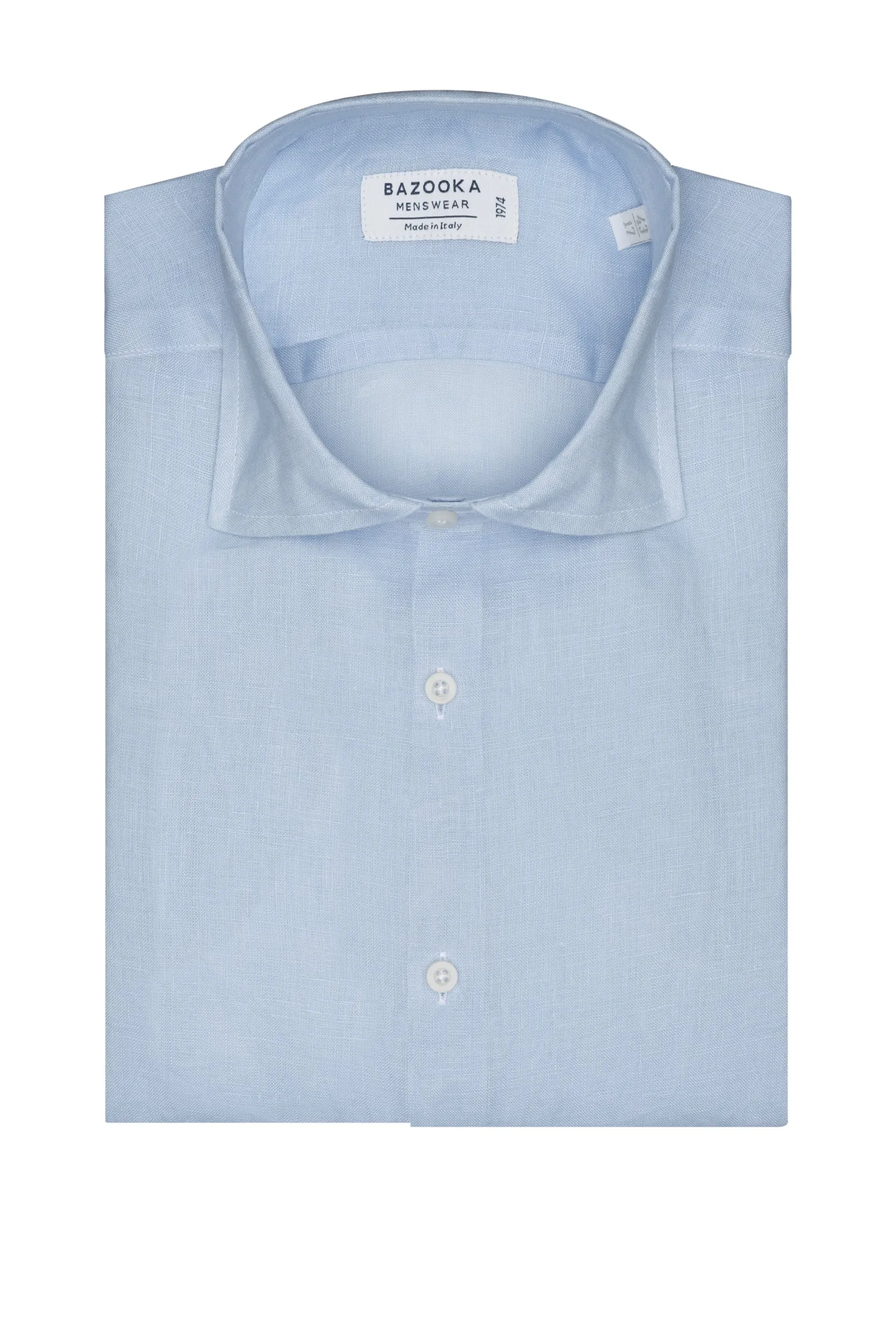 Light Blue Linen Shirt by Bazooka
