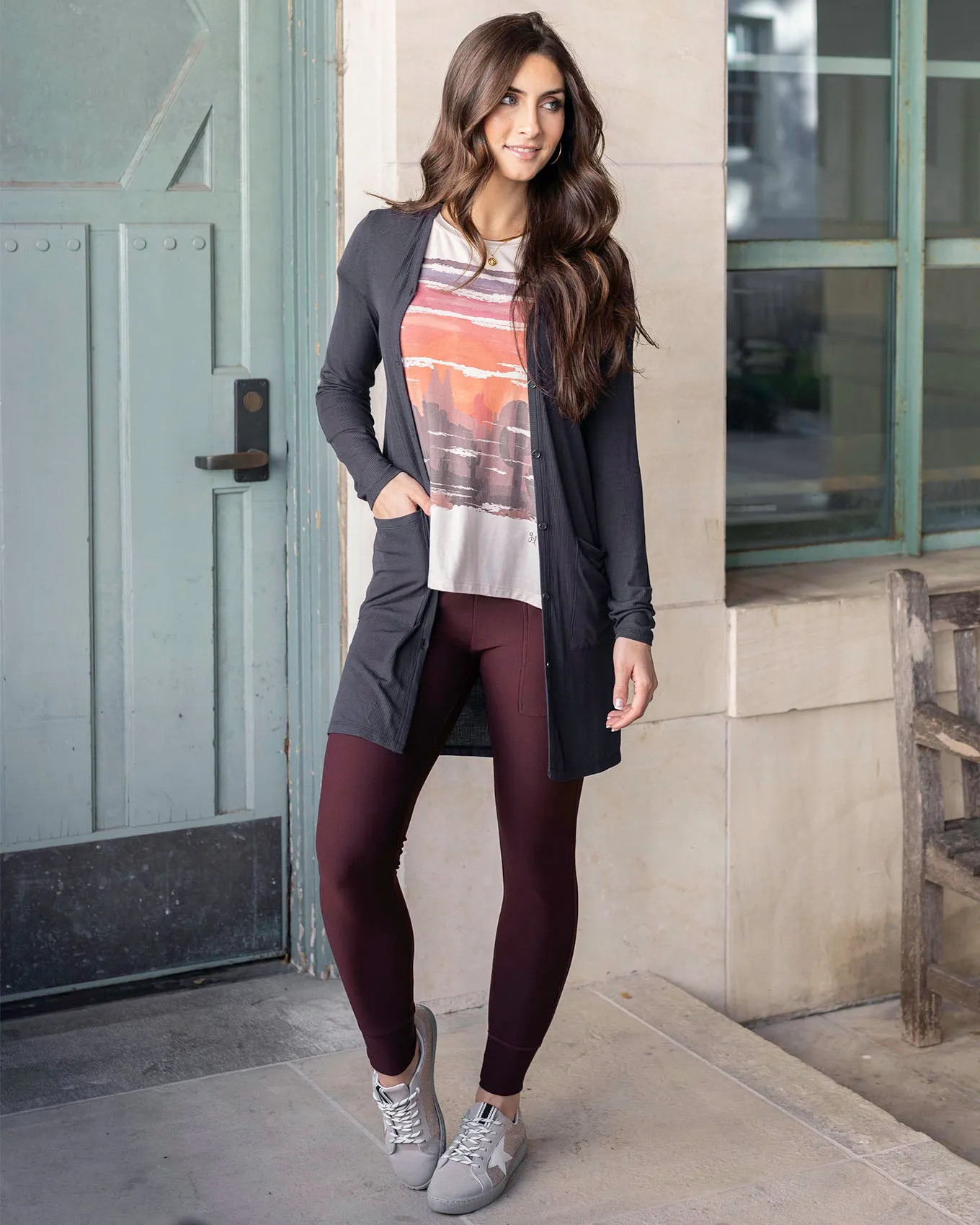 Lightweight Soft Black Ribbed Cardigan - FINAL SALE