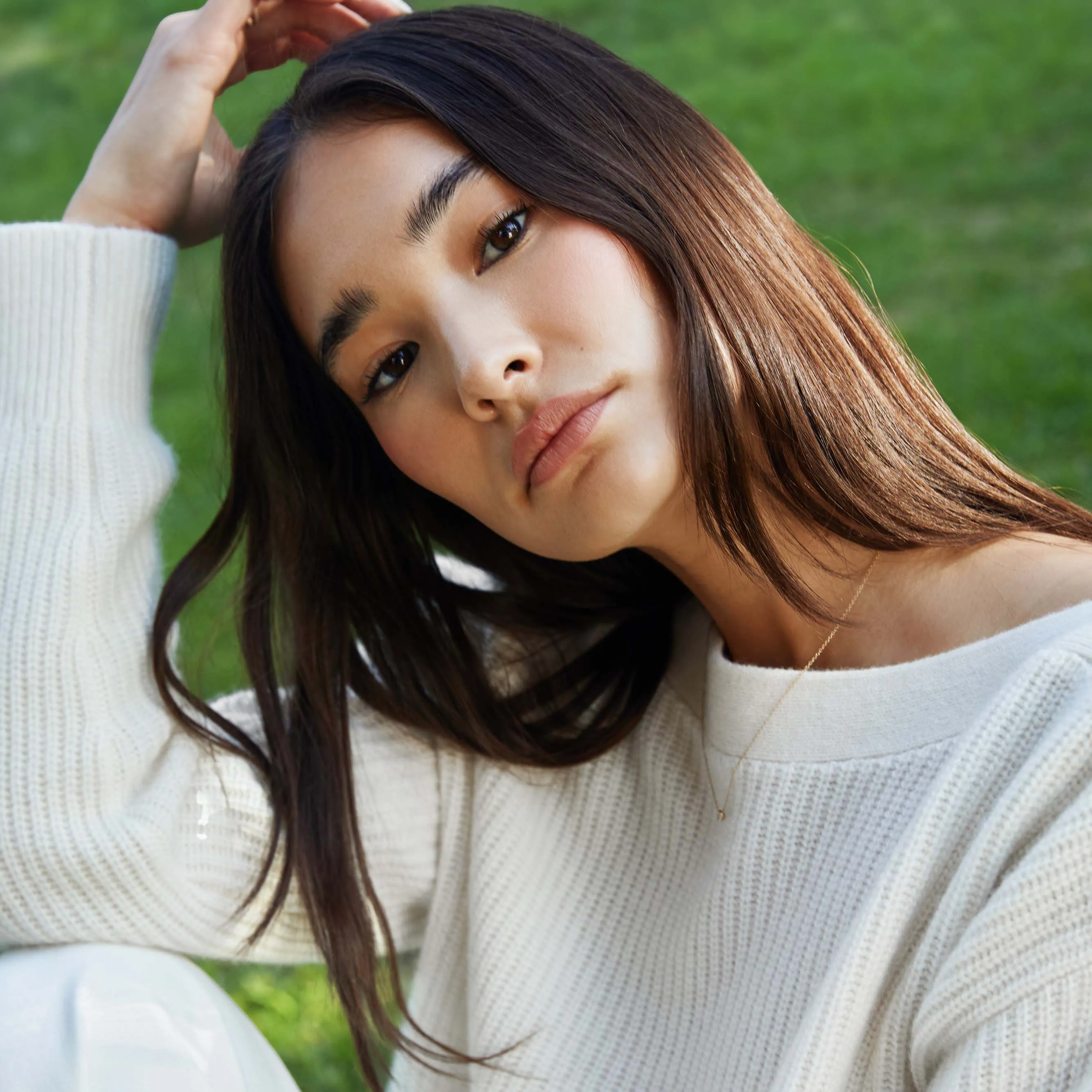 Lila Chunky Cashmere Boatneck