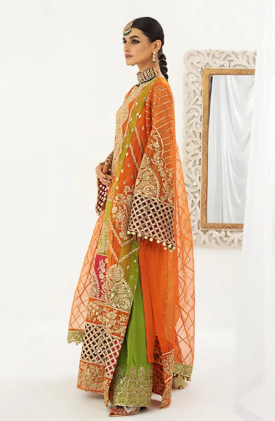 Long Kameez Trouser Dupatta Pakistani Wedding Dress
