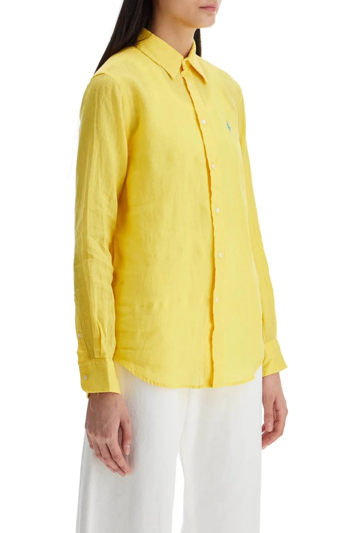 Long-Sleeve Linen Shirt