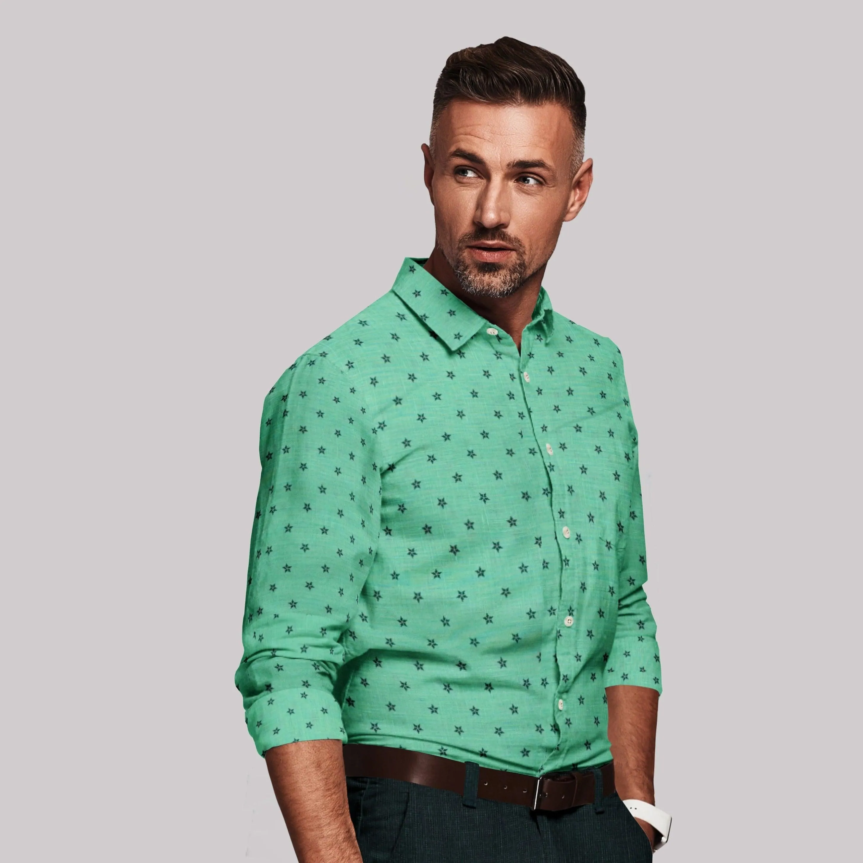LUSH Linen Printed Shirt