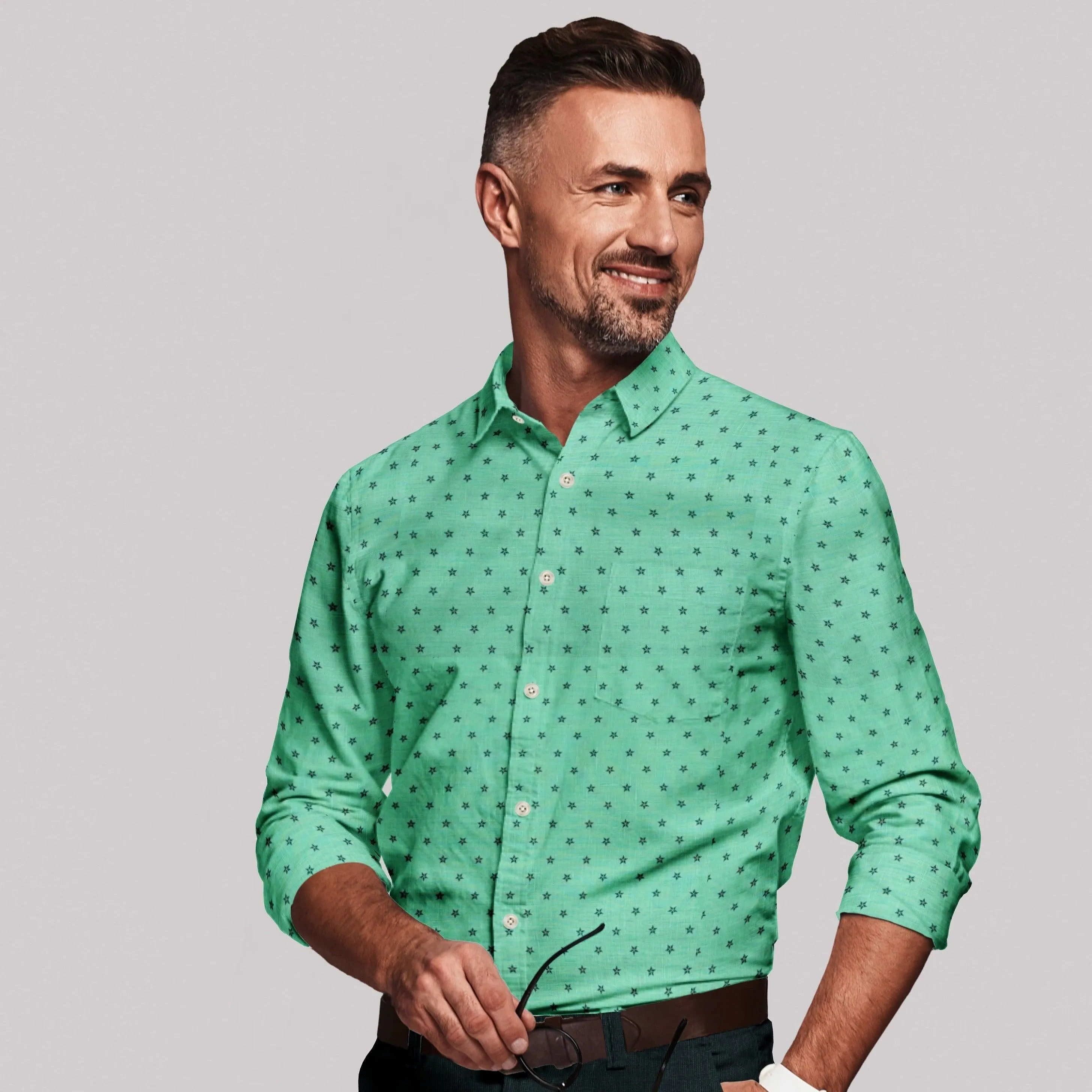 LUSH Linen Printed Shirt