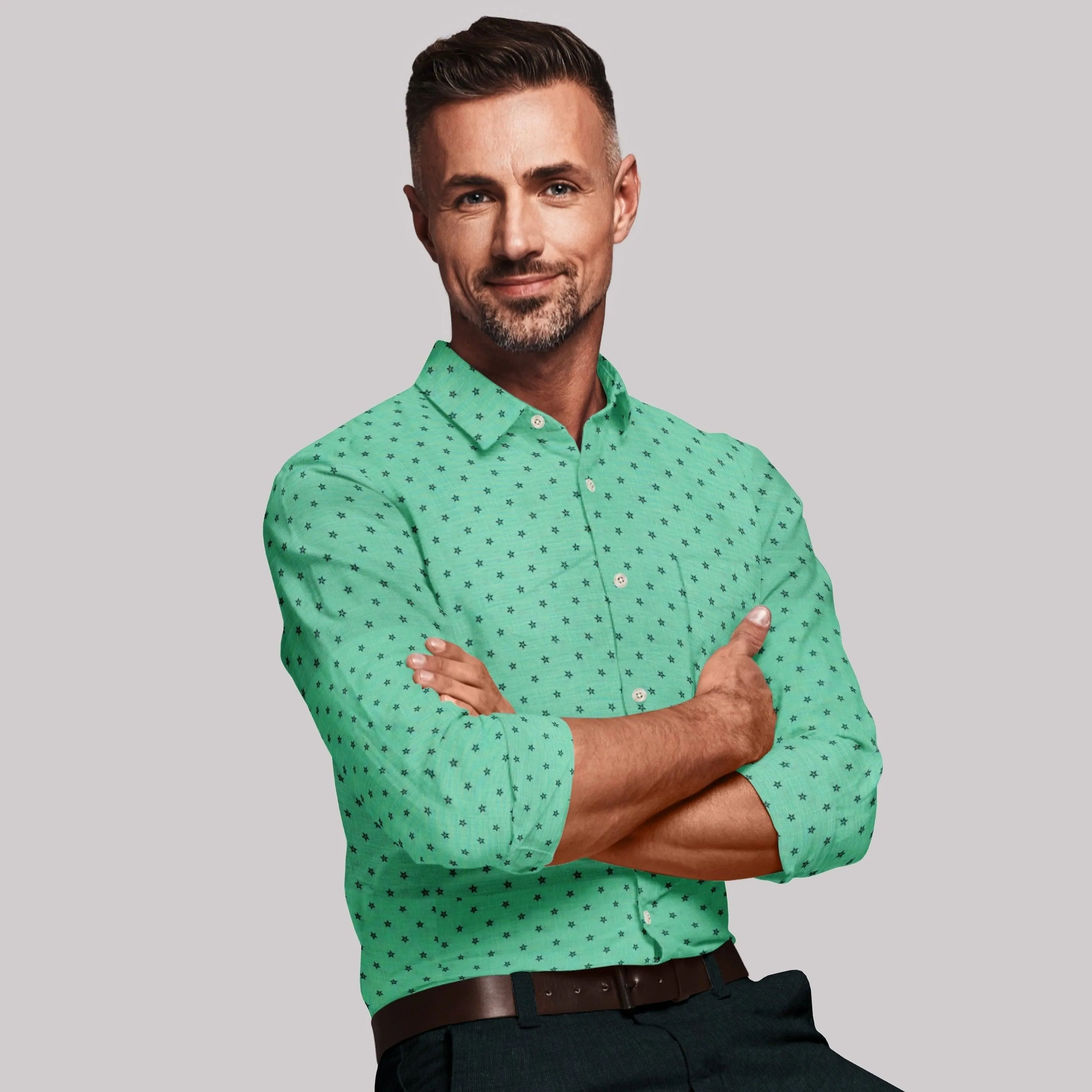 LUSH Linen Printed Shirt