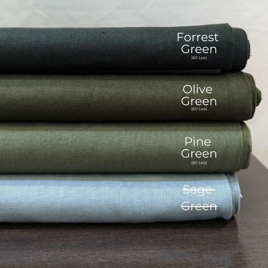 Men's Green Linen Button-Up Shirt – FORREST