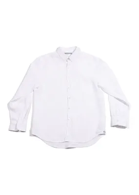 Men's White Linen Shirt