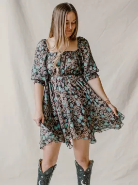 Misa - Ellie Dress in Goldleaf Floral