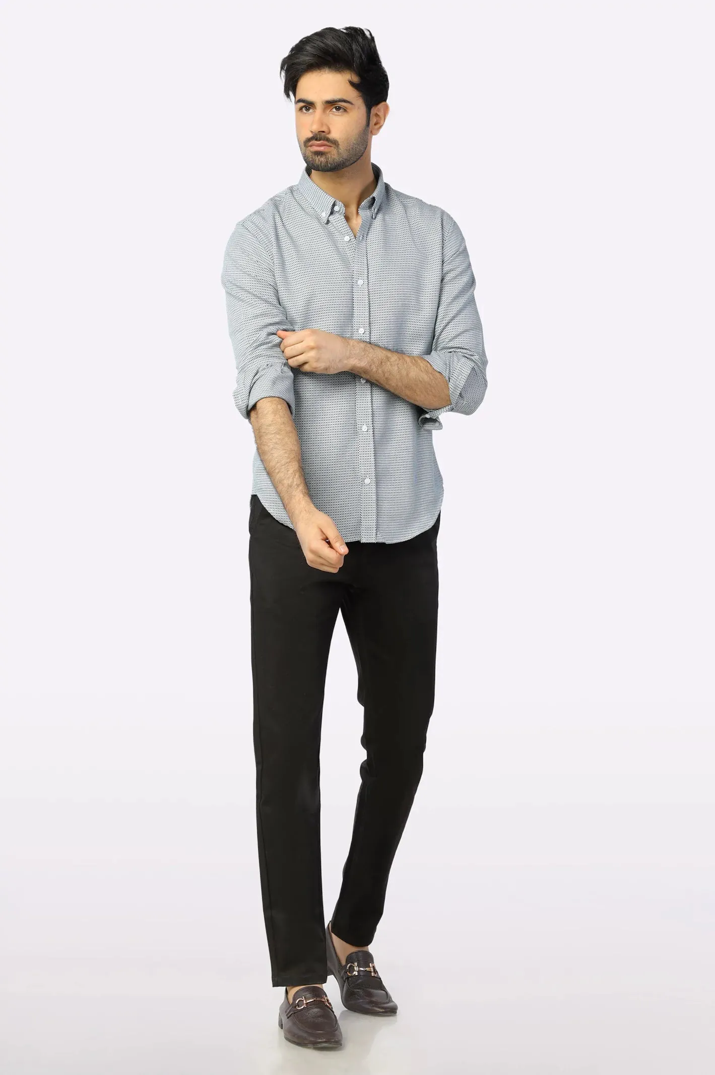 Multi Textured Casual Shirt