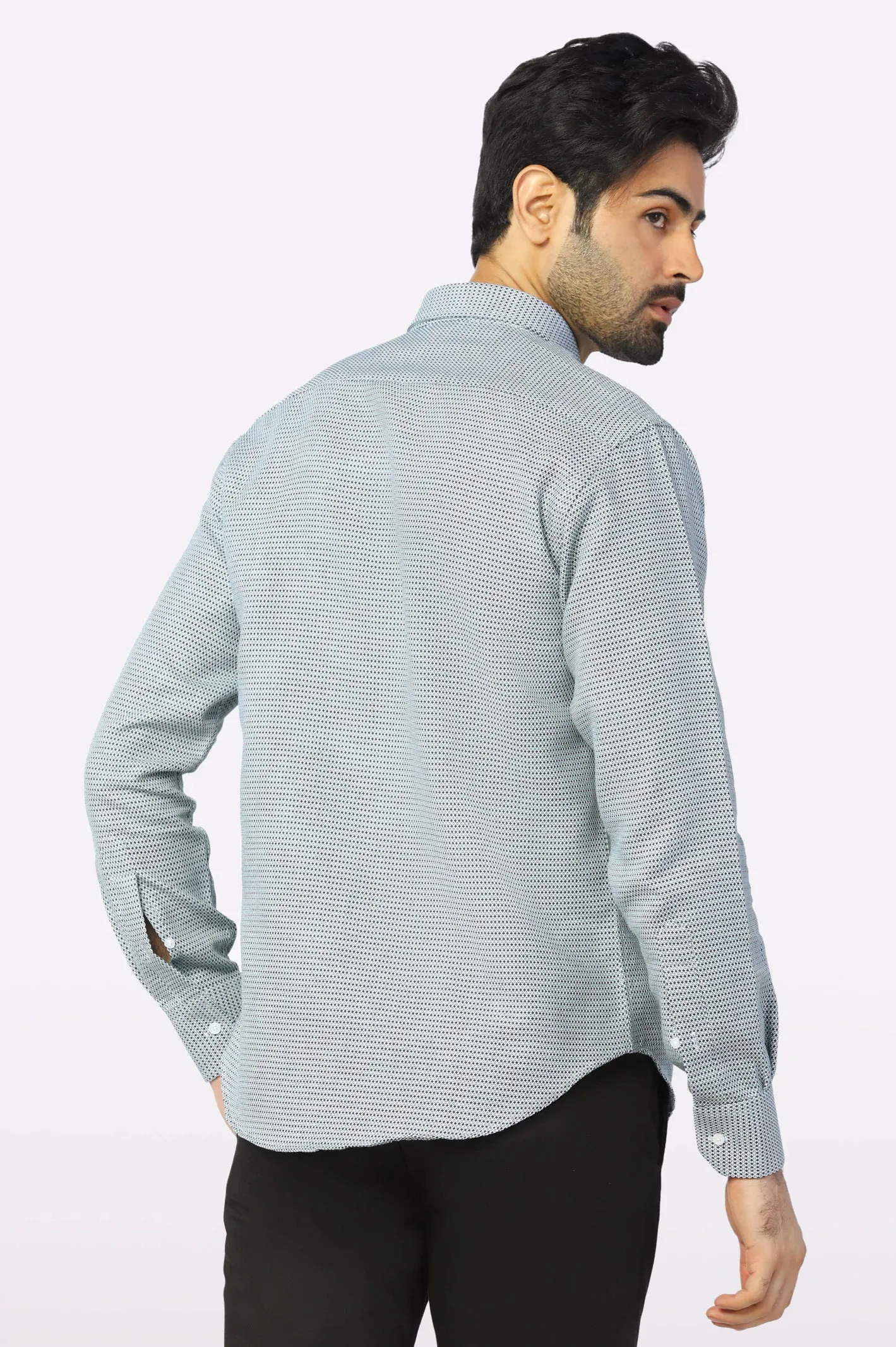 Multi Textured Casual Shirt