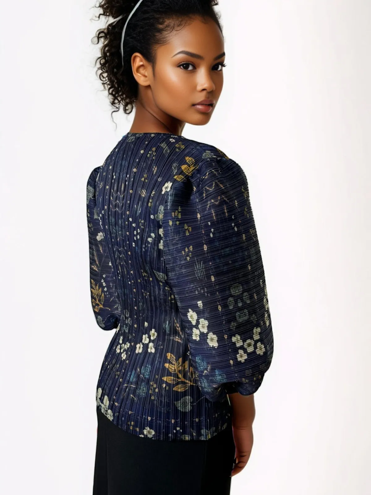 N2455A CRINKLED TOP