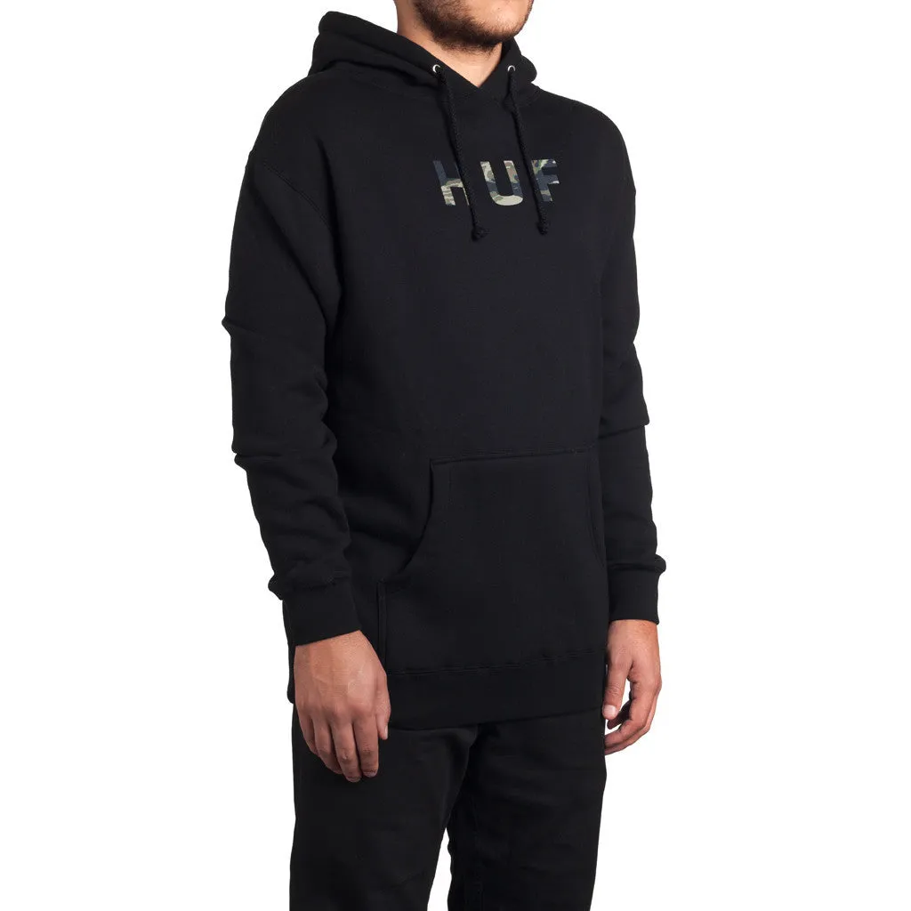 ORIGINAL LOGO TIGER CAMO PULLOVER // BLACK