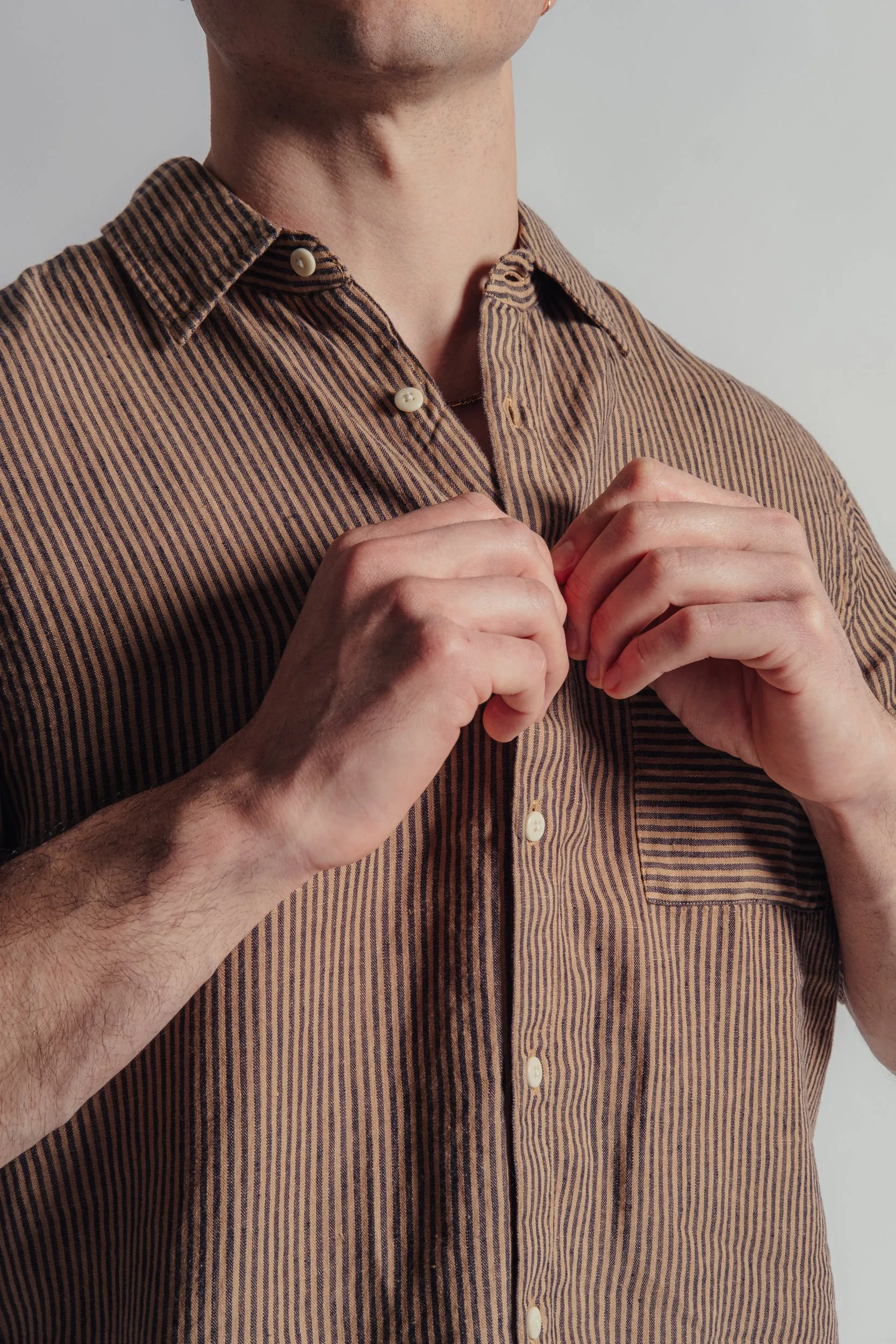 Overdye Chai Ola Short Sleeve Button Up