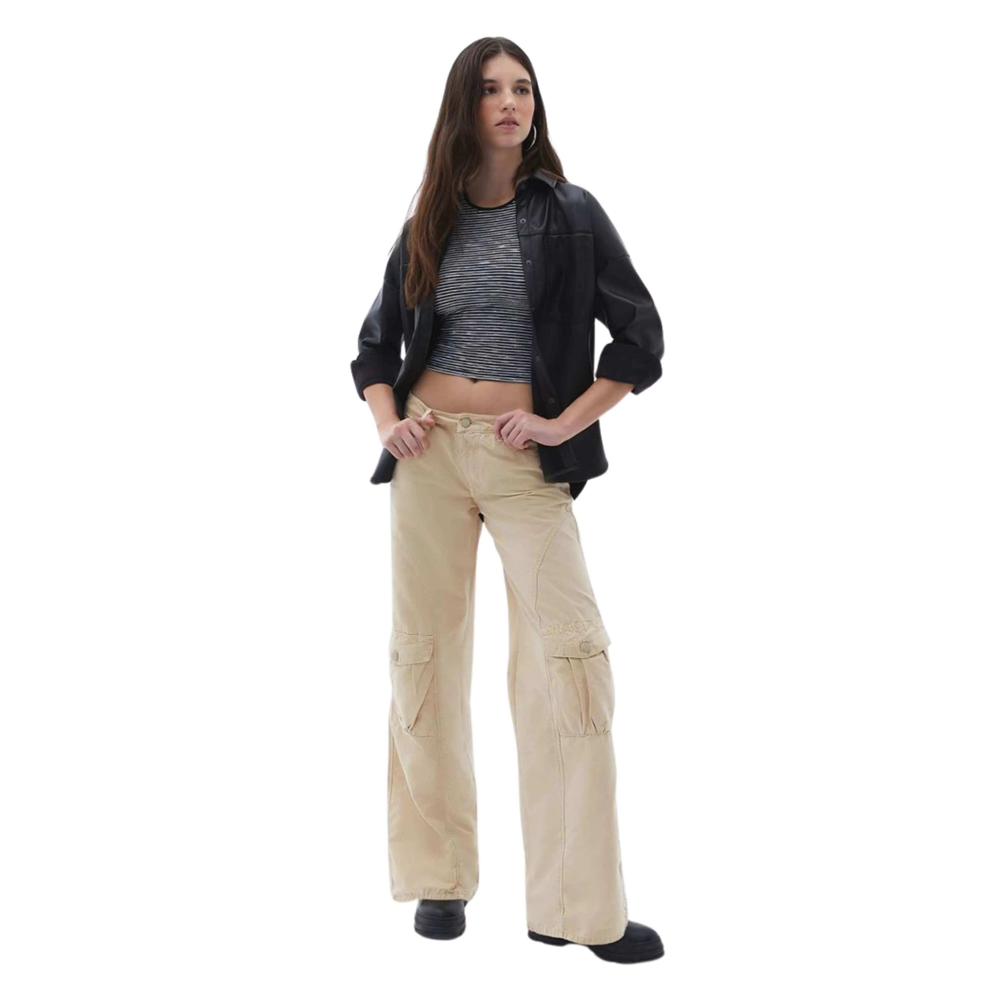 OXXO - Low Rise Baggy Fit Cargo Pants