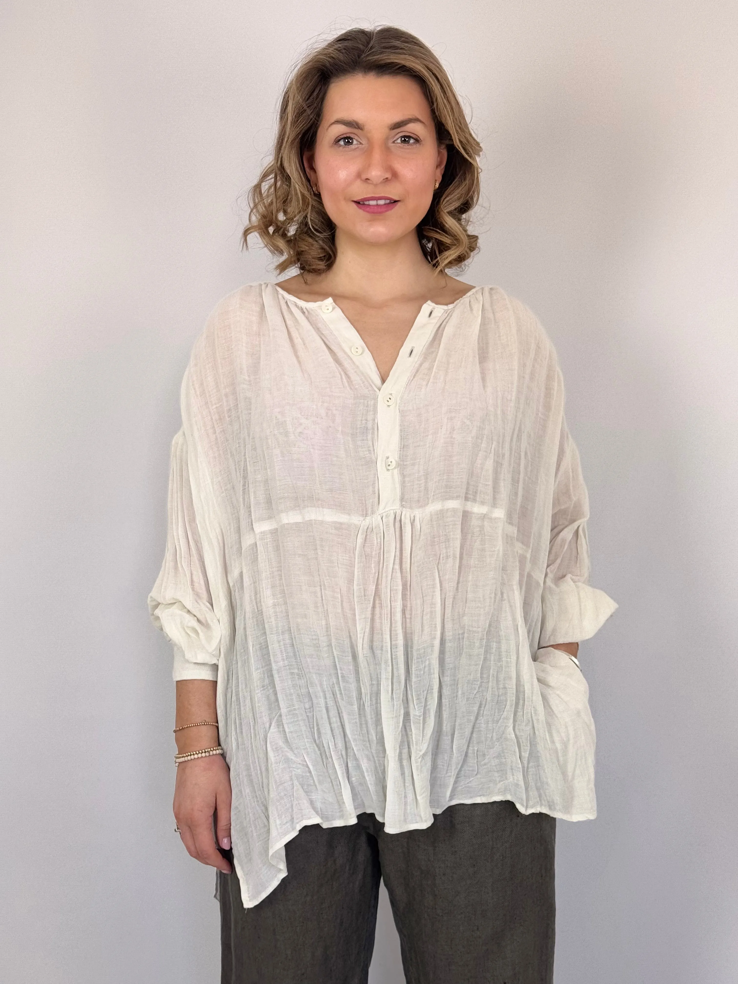 Pas De Calais 6630 Blouse Ivory