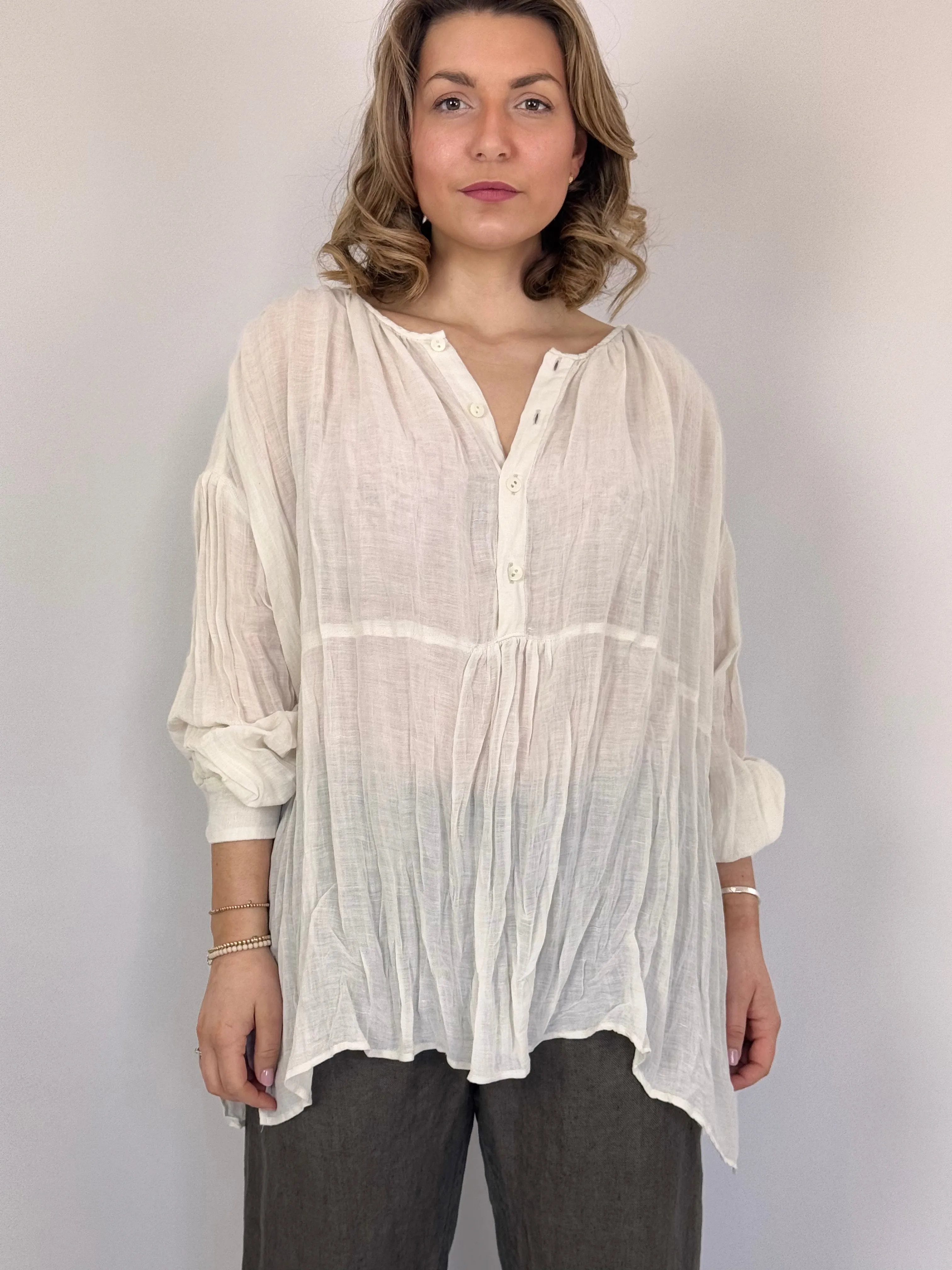 Pas De Calais 6630 Blouse Ivory