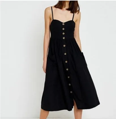 Printed strap dress