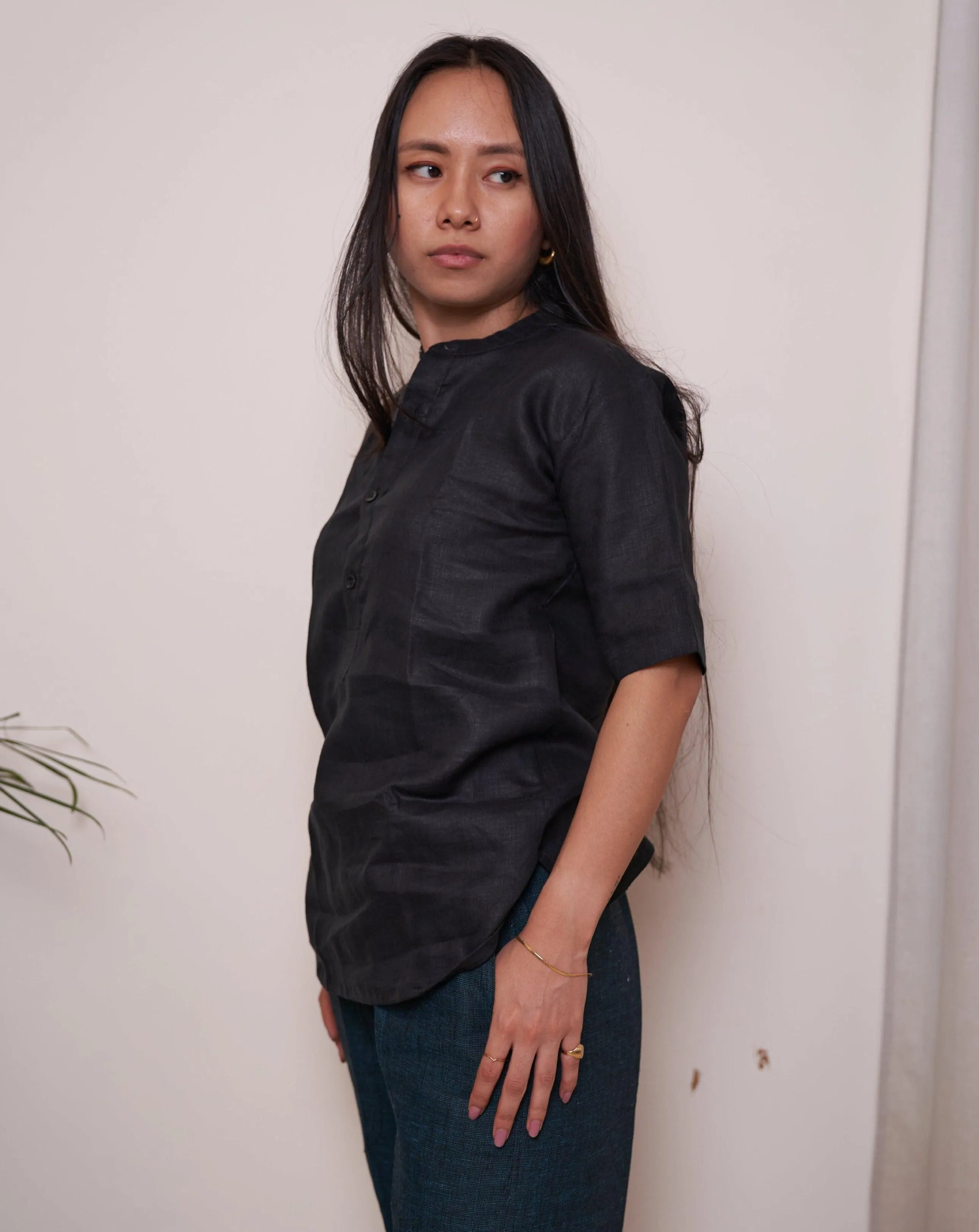 Pure Linen Kurta Shirt for Women EVIE