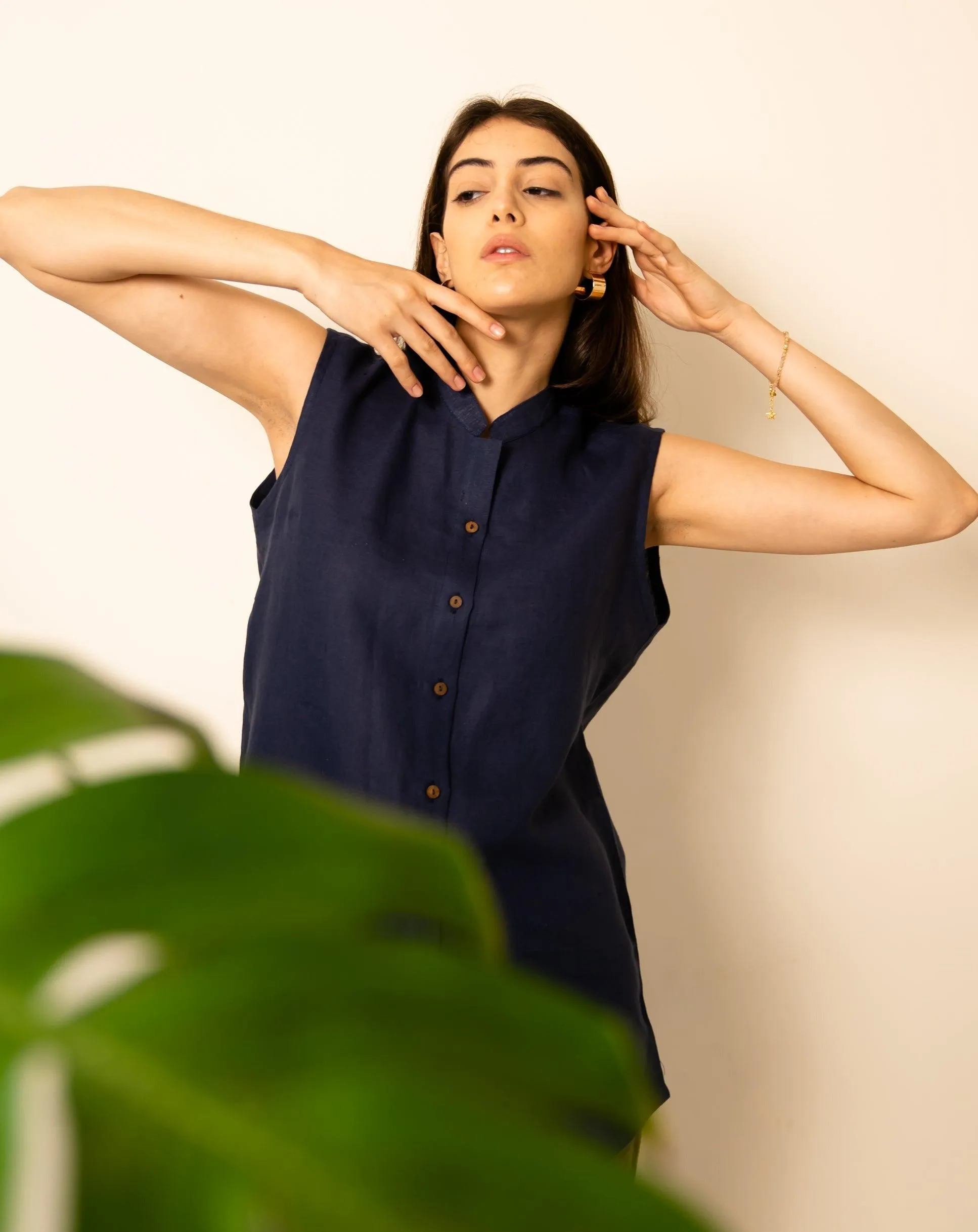 Pure Linen Shirt for Women SASHA