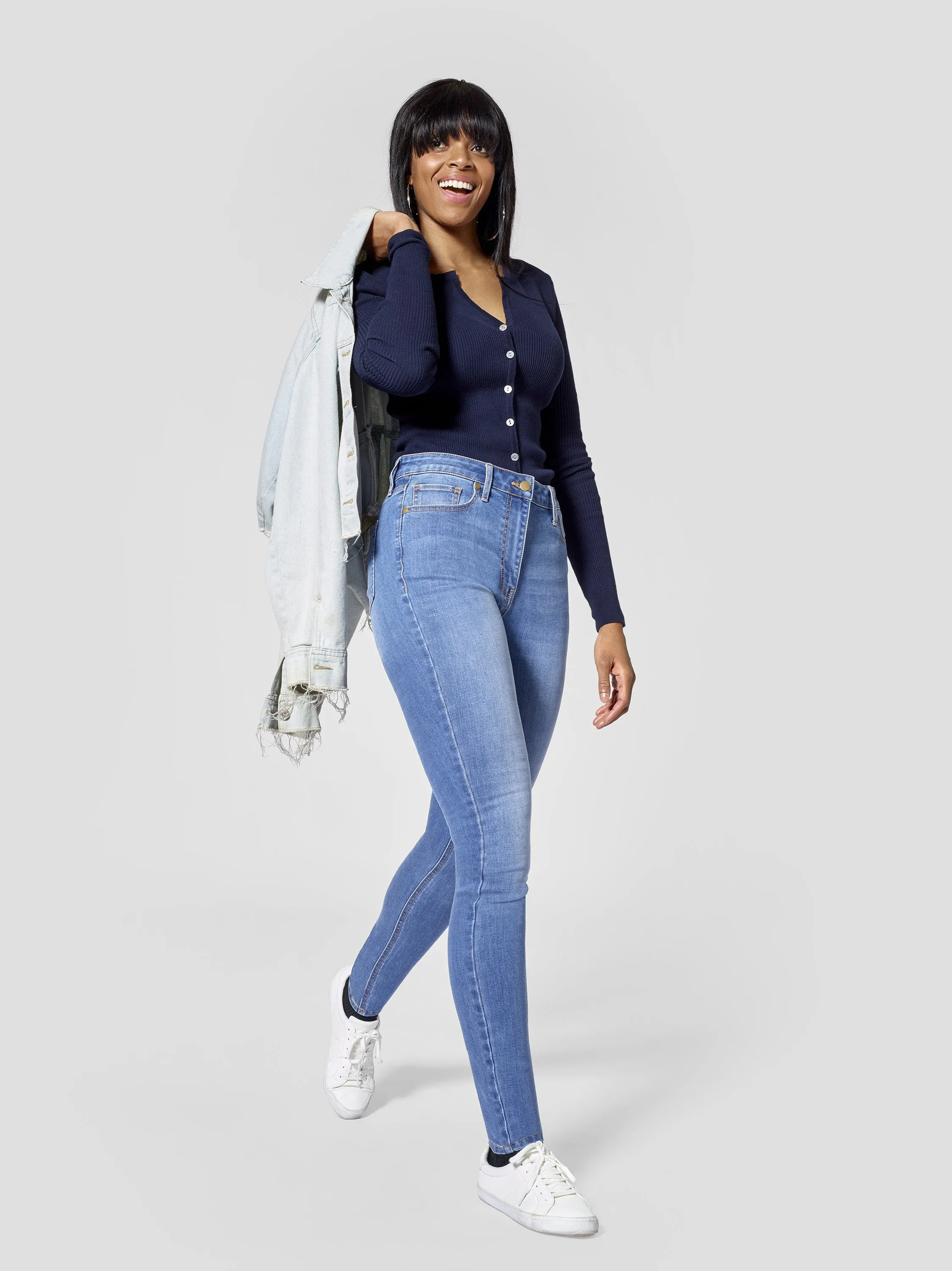 Ribbed Tall Cardigan