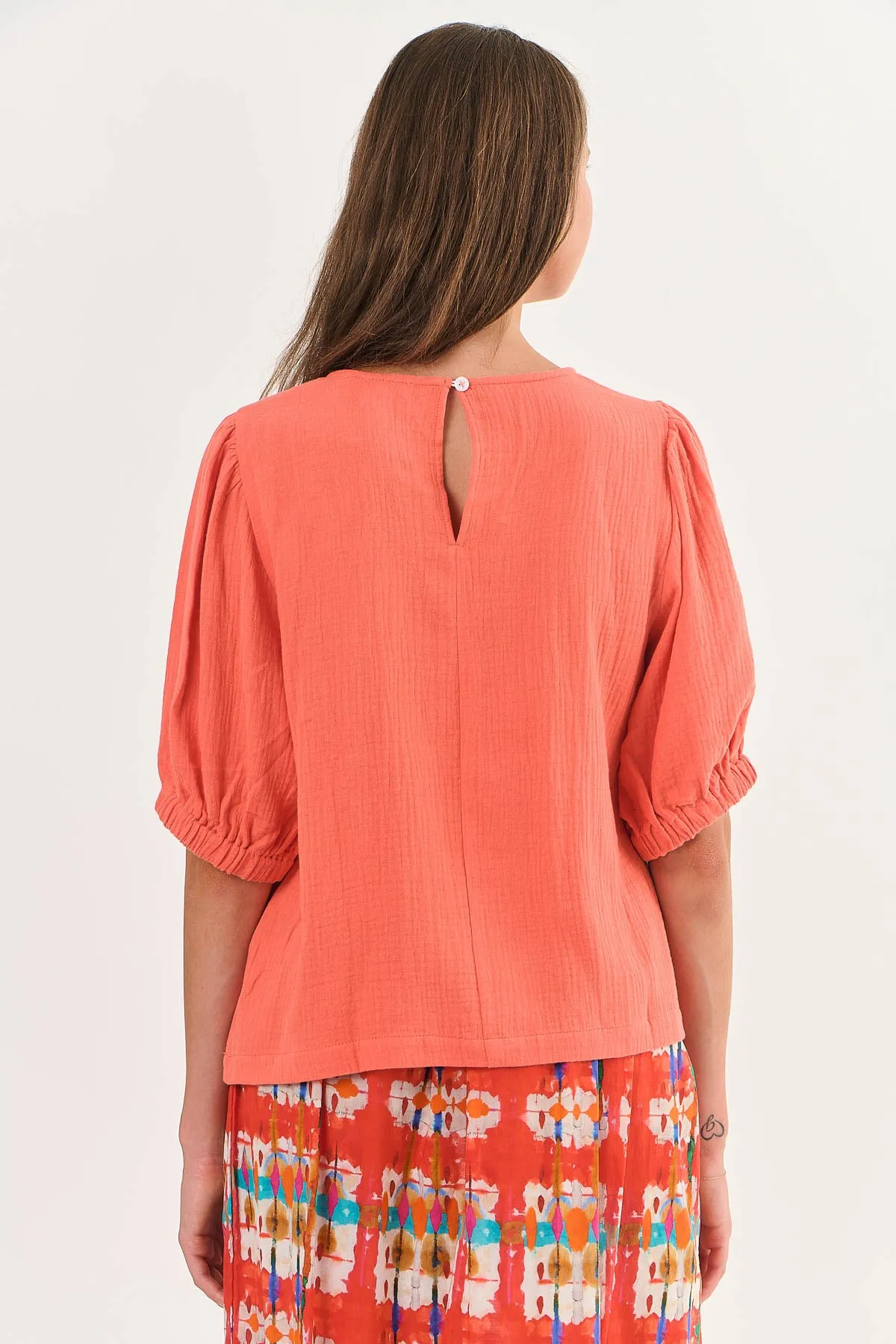 Round Neck Cotton Top