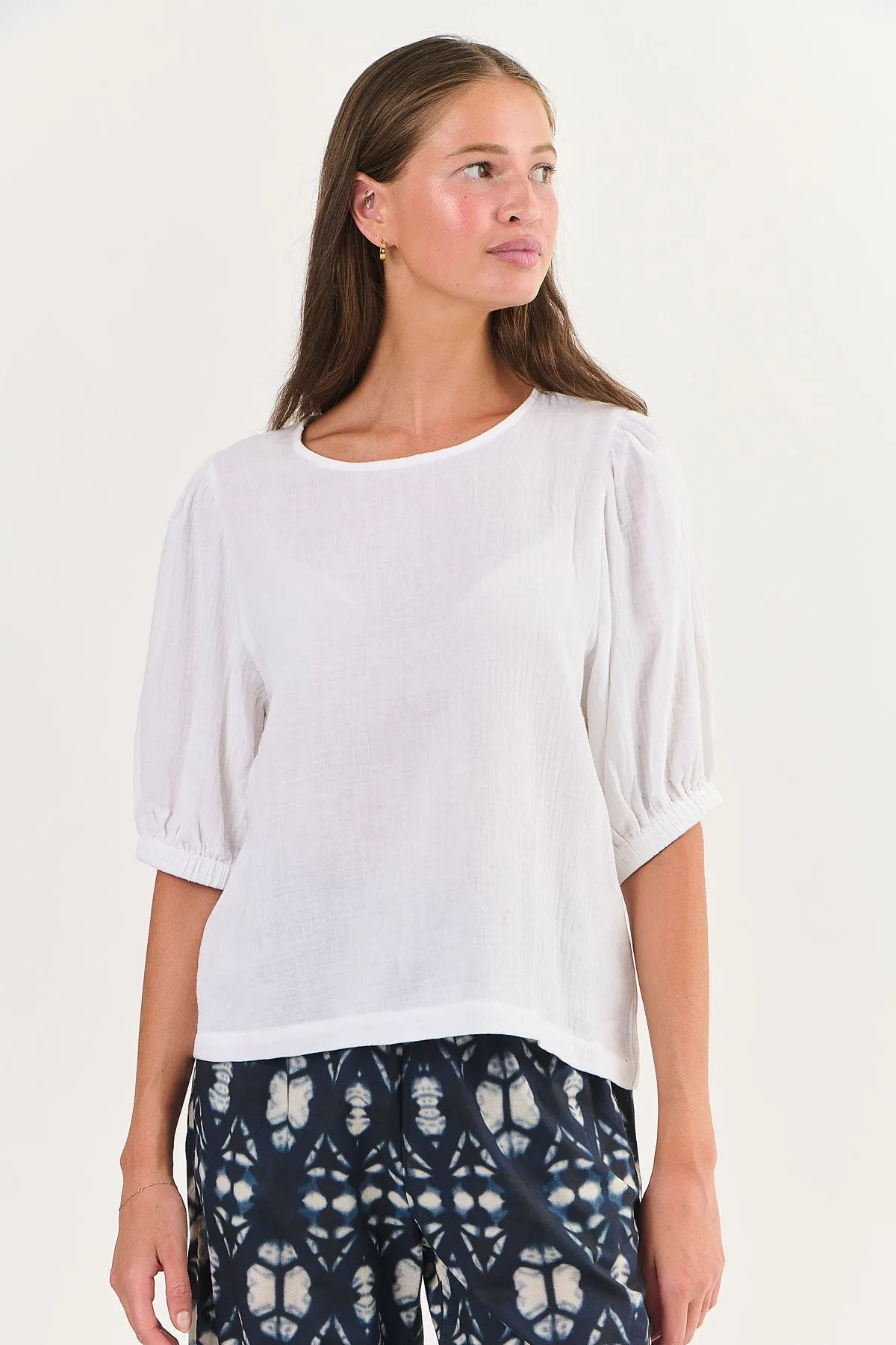 Round Neck Cotton Top
