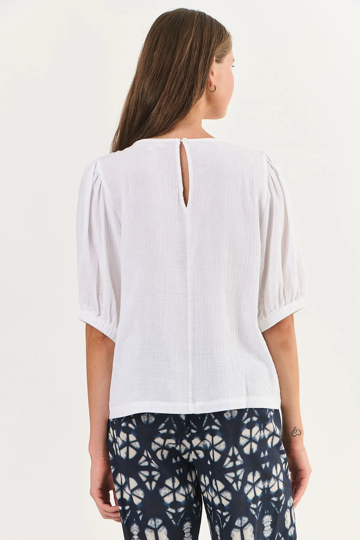 Round Neck Cotton Top