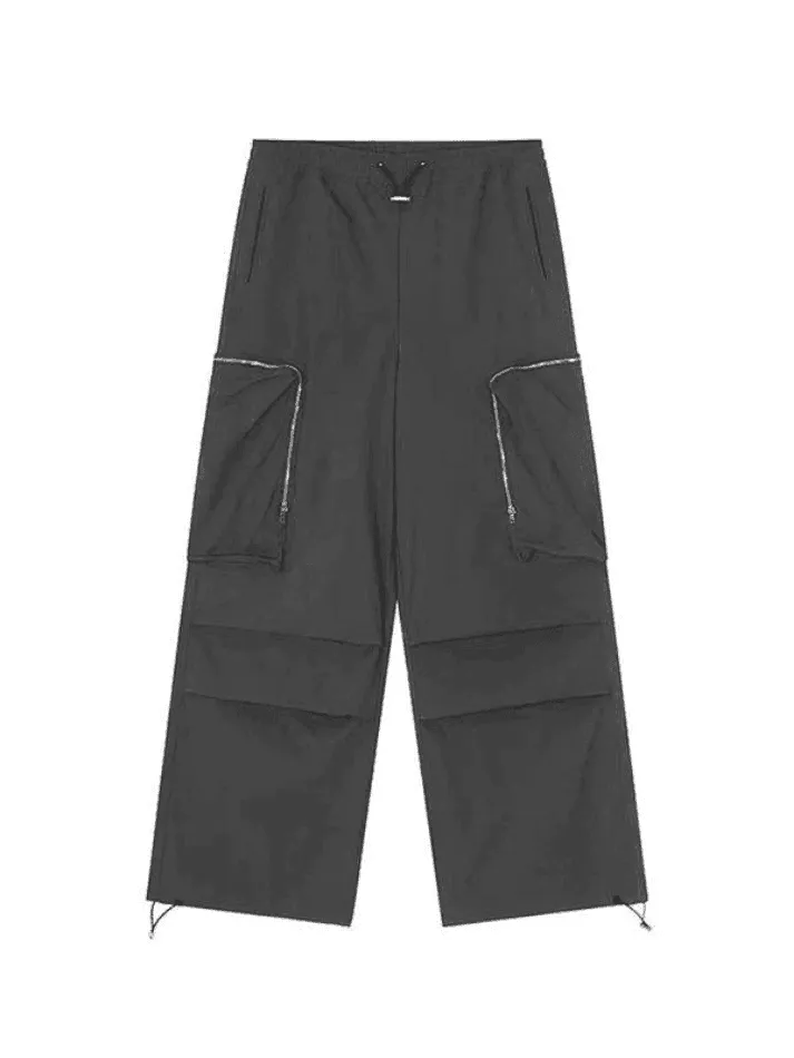 Ruched Zip Pocket Cargo Pants