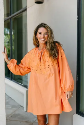 Samantha Mini Dress - Salmon