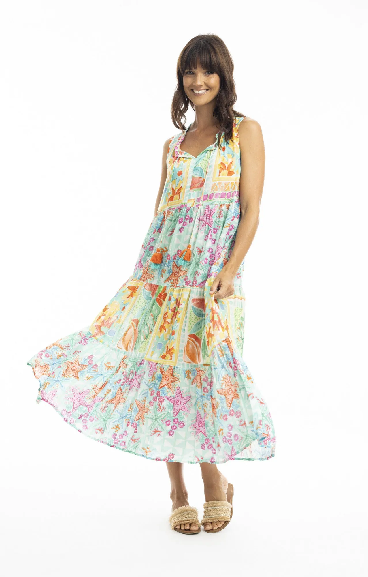 Sandy Dress Midi Sleeveless