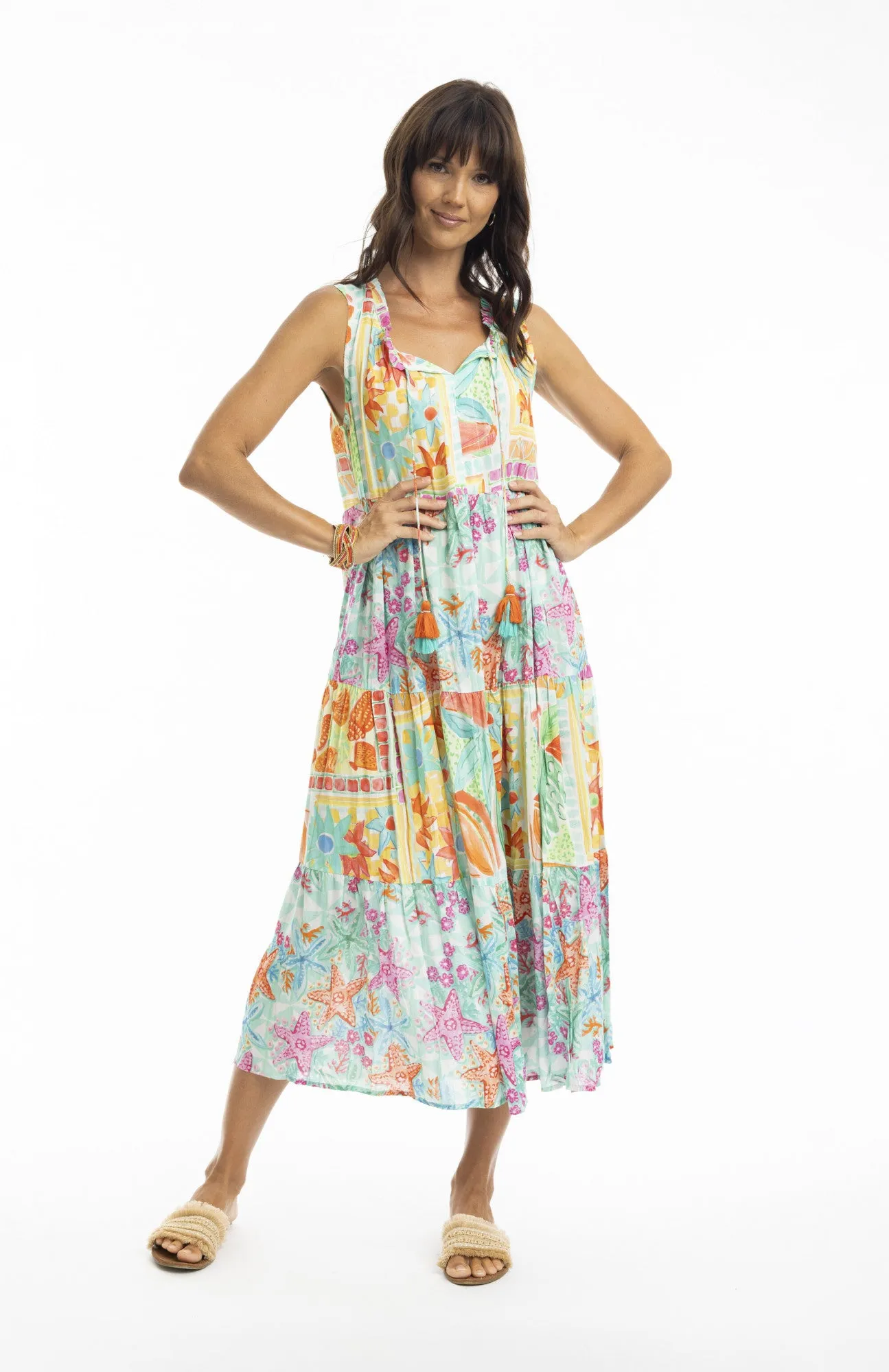 Sandy Dress Midi Sleeveless