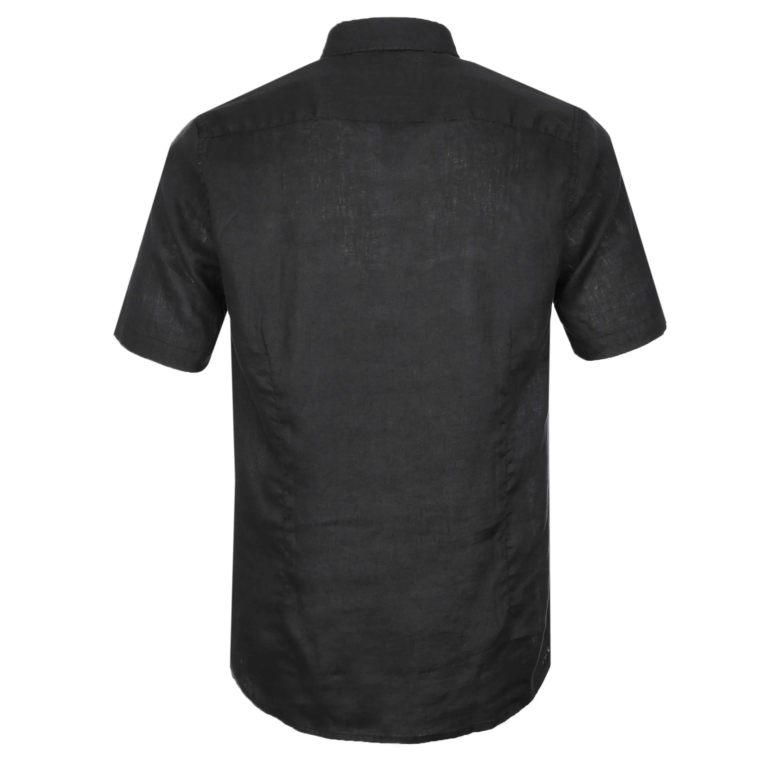 Seinse Basic Linen SS Shirt in Black
