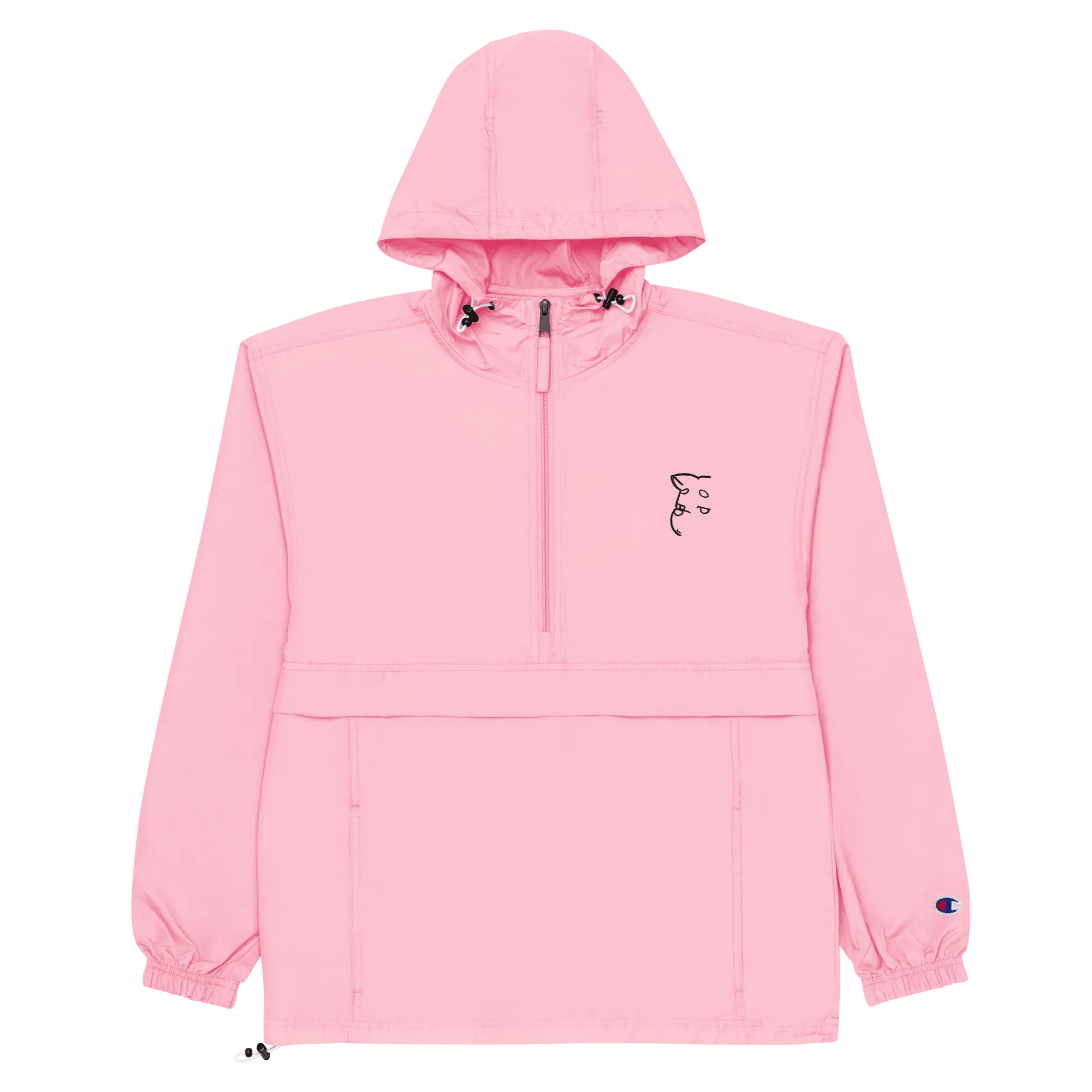 'Simply Barker' Embroidered Champion Packable Jacket