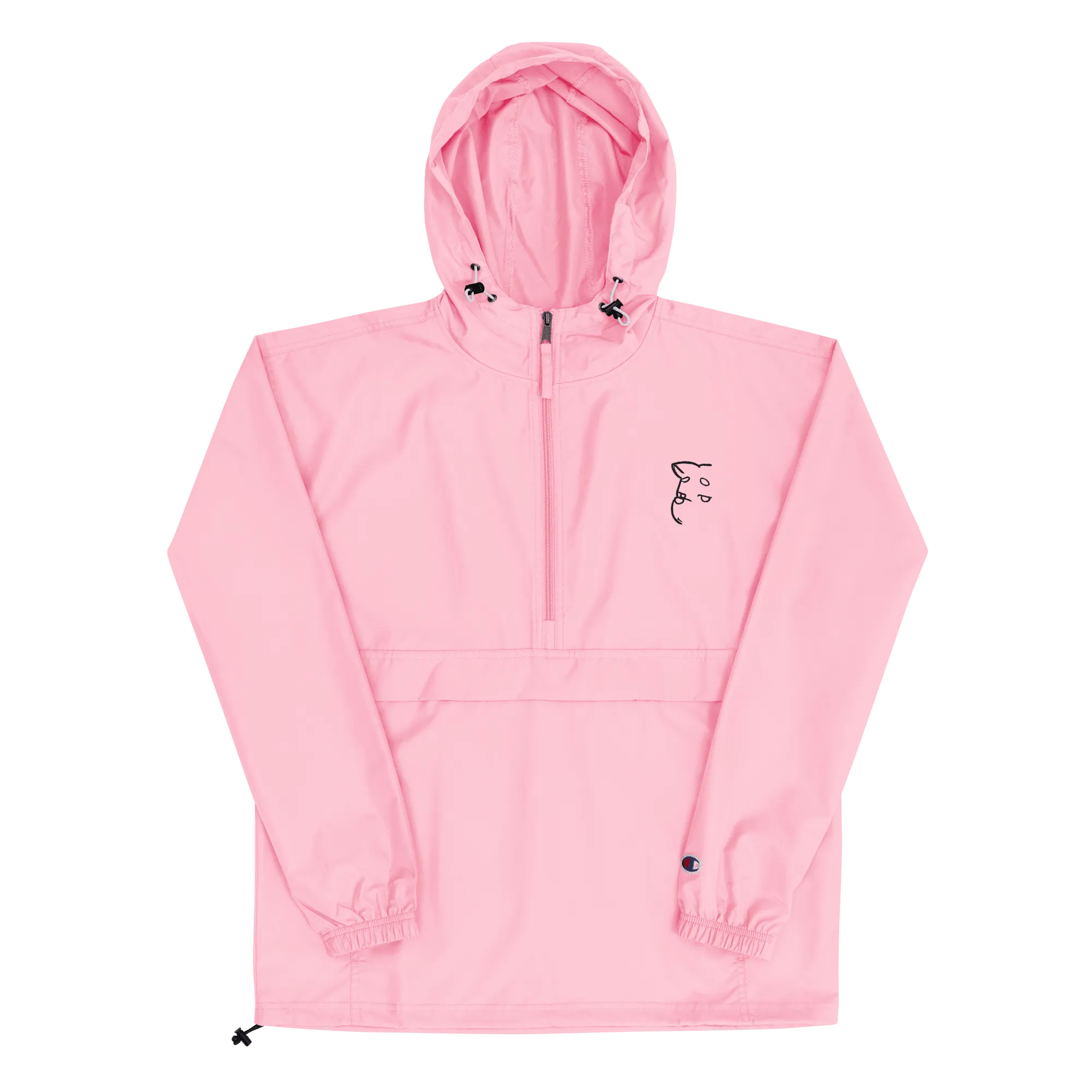 'Simply Barker' Embroidered Champion Packable Jacket